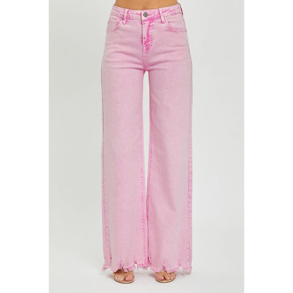 RISEN High Rise Wide Leg Jeans - Picture 3 of 5
